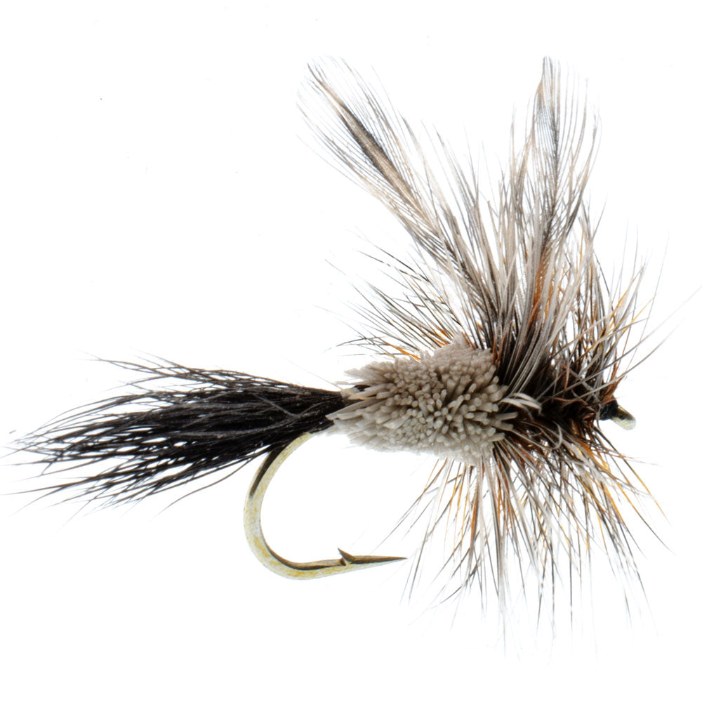 Barbless Adams Irresistible Classic Dry Fly - 6 Flies Hook Size 12