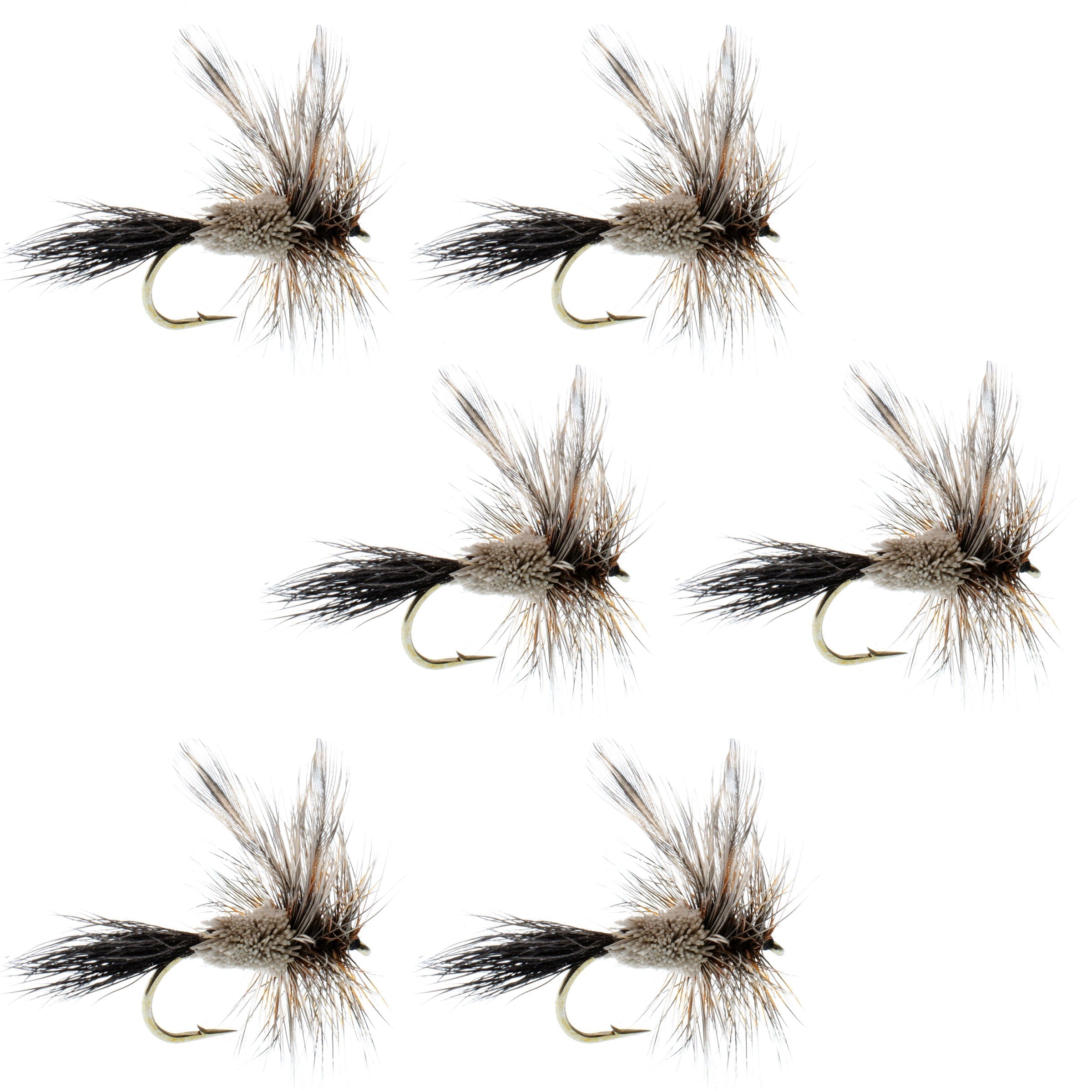 Adams Irresistible Classic Dry Fly - 6 Flies Hook Size 14