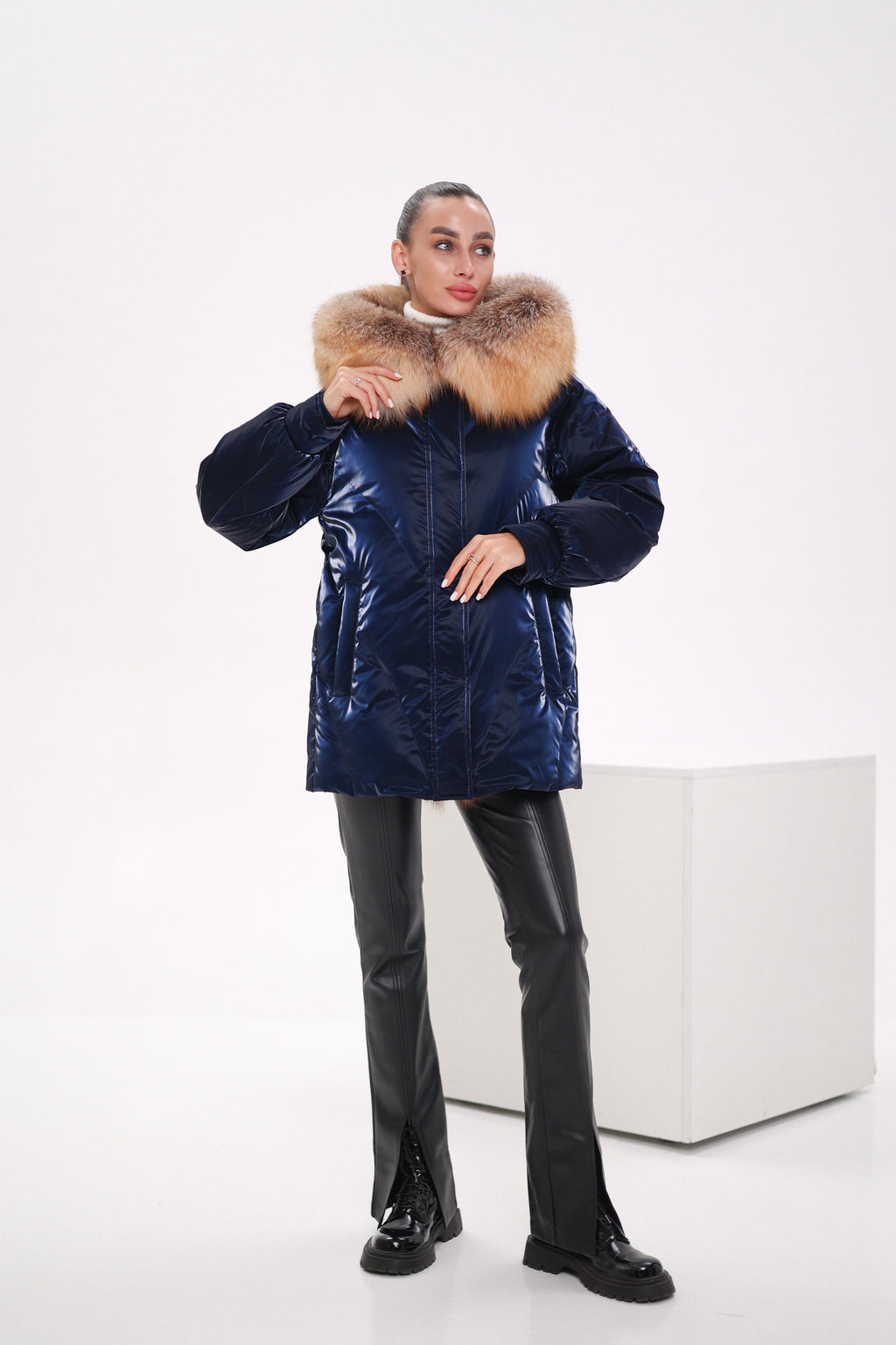 Genuine Red Fox Premium Down Fill Vinyl Parka