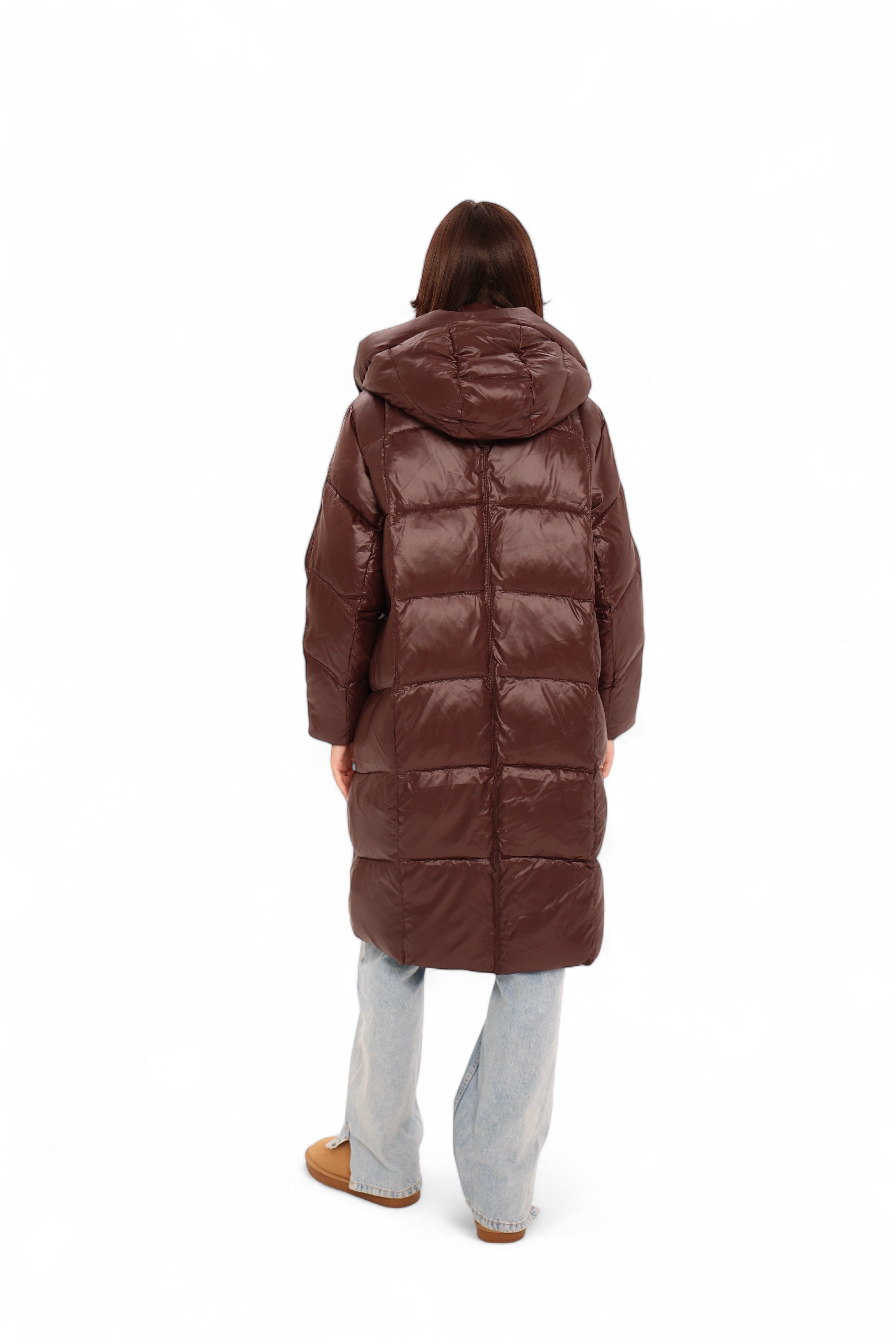 Espresso Shine Insulated Bio-Down Puffer