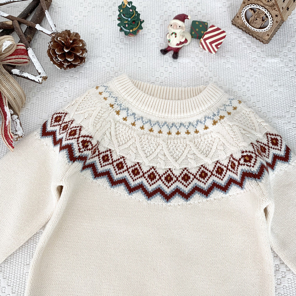 Baby Fair Isle Christmas Knit Sweater | NCS