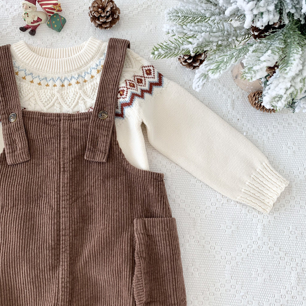 Baby Fair Isle Christmas Knit Sweater | NCS
