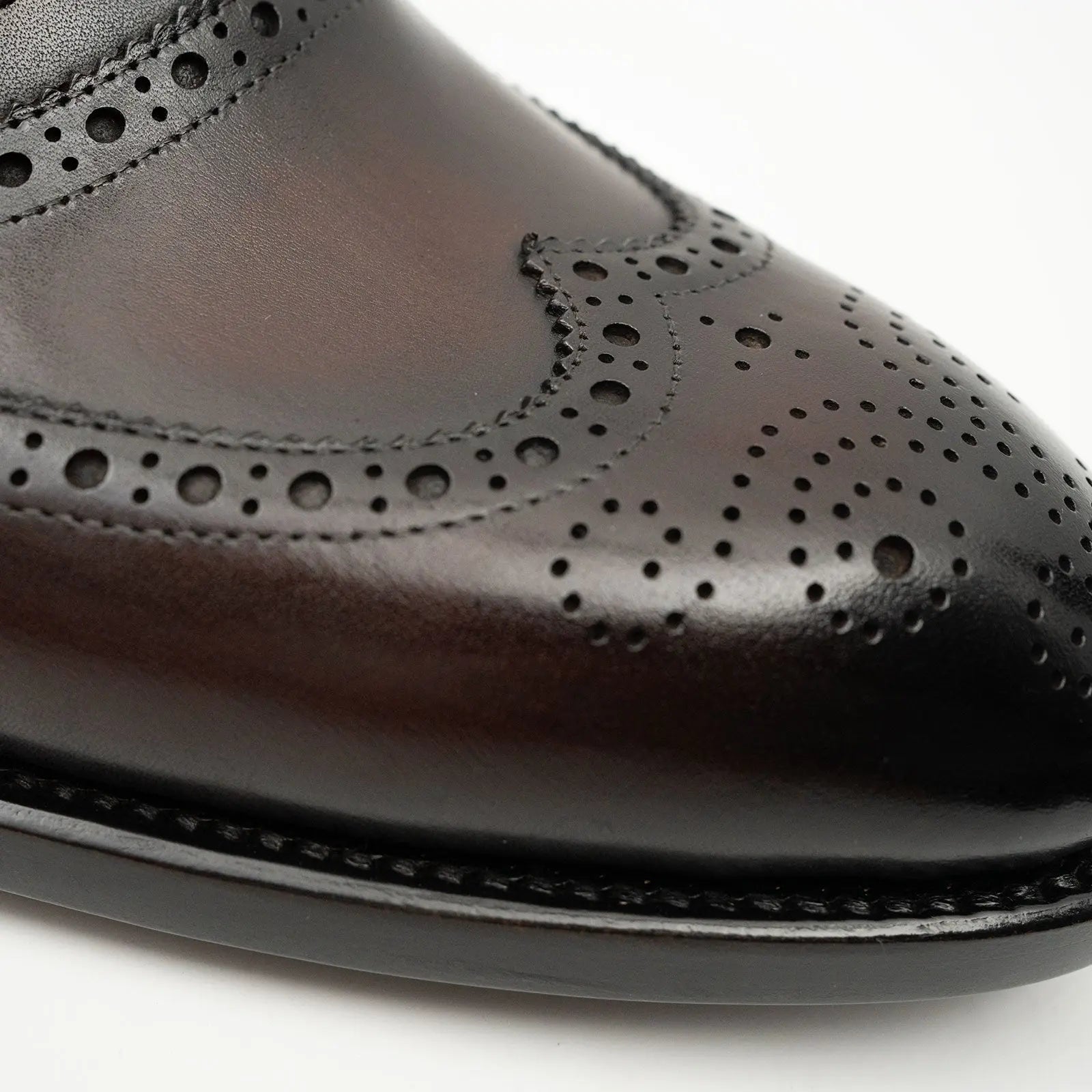 Brown Men's Goodyear Welted Brogue Leather Shoes