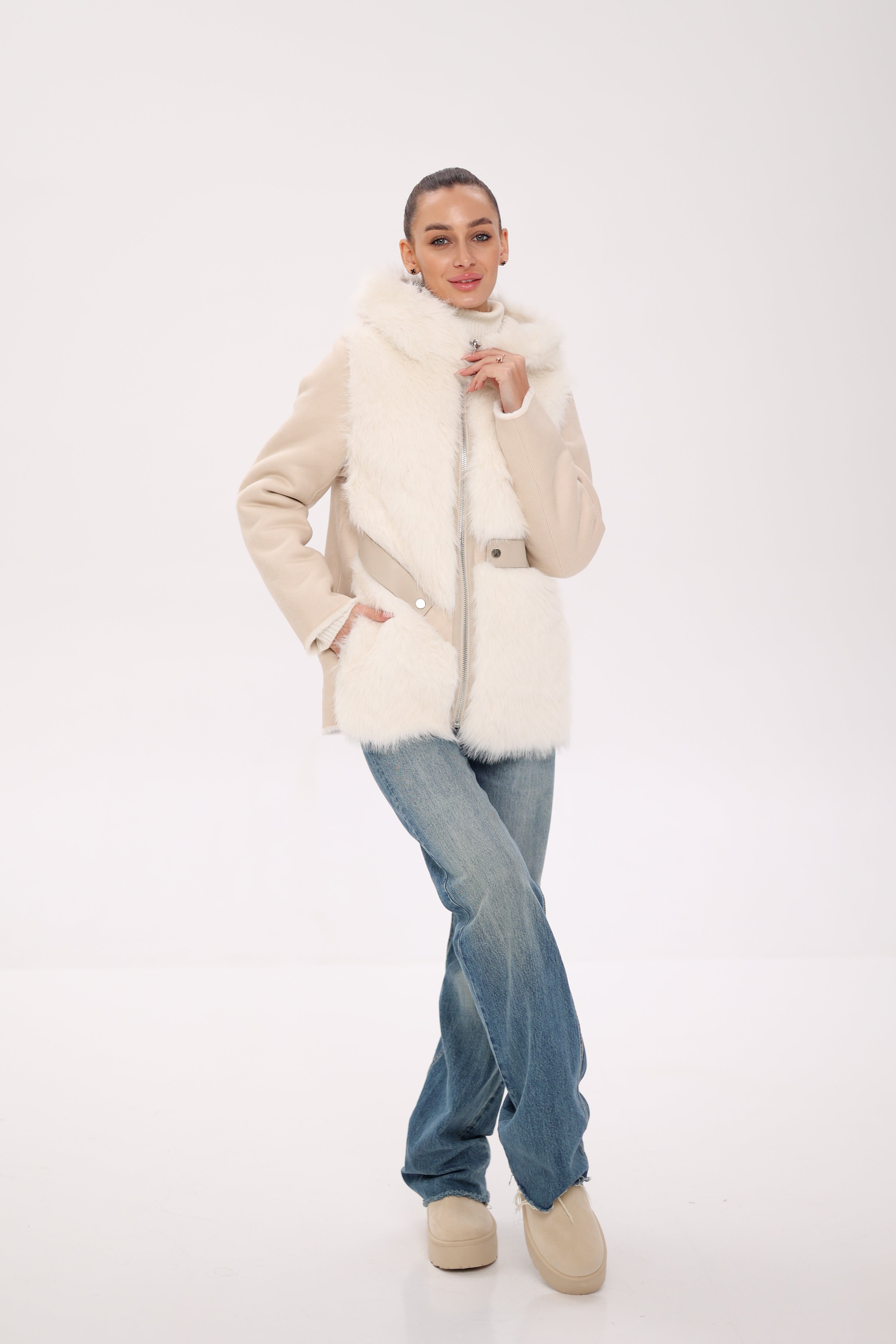 Pre-Order. Re-Stock Ships November 18. ⇆ Reversible Hooded Wool Blend Jacket