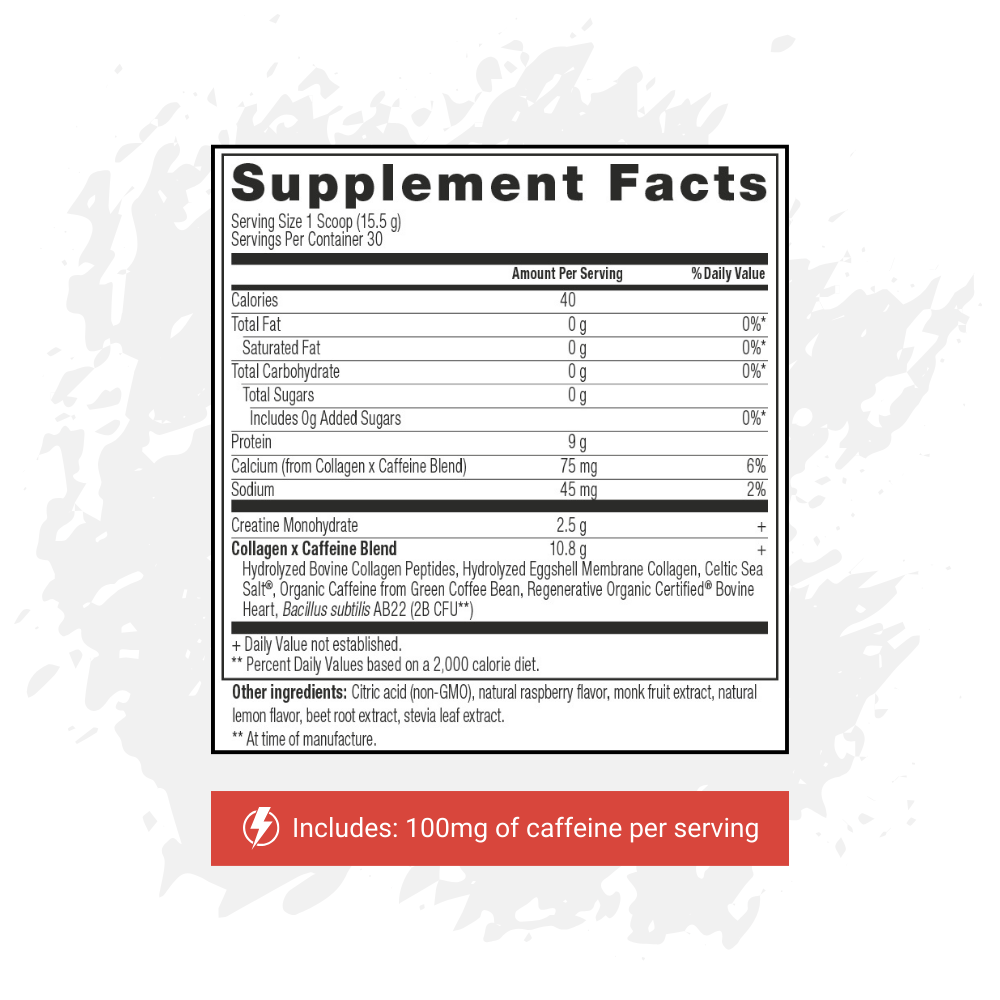 CREATINE X COLLAGEN X CAFFEINE | RASPBERRY LEMONADE