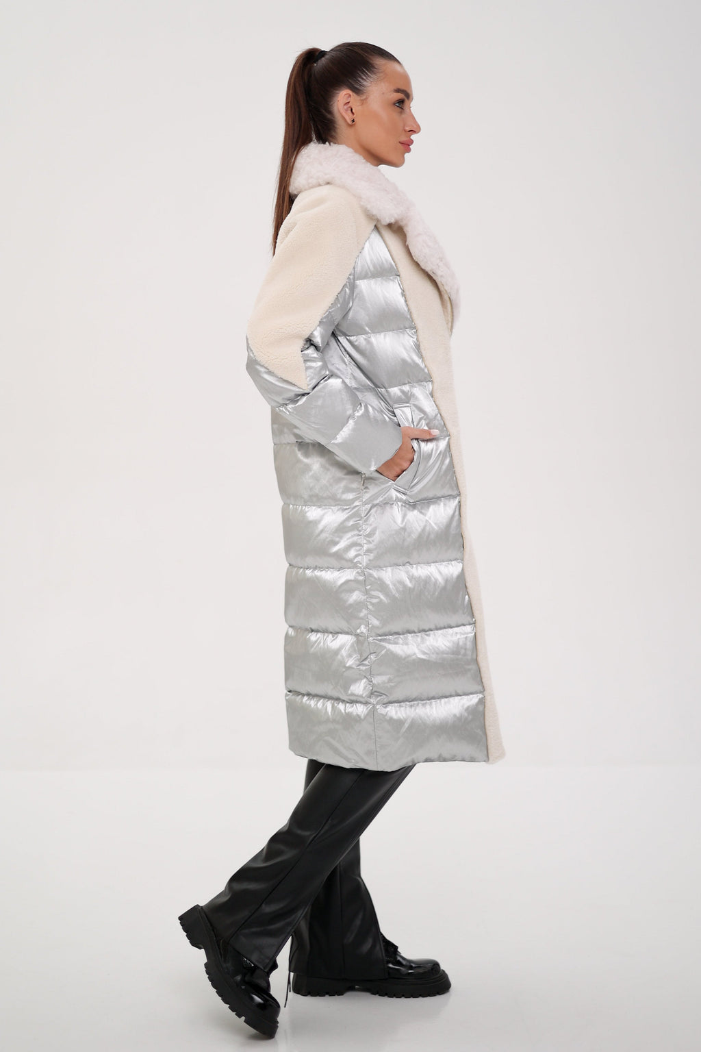 Kalgan Trim Down Long-line Coat