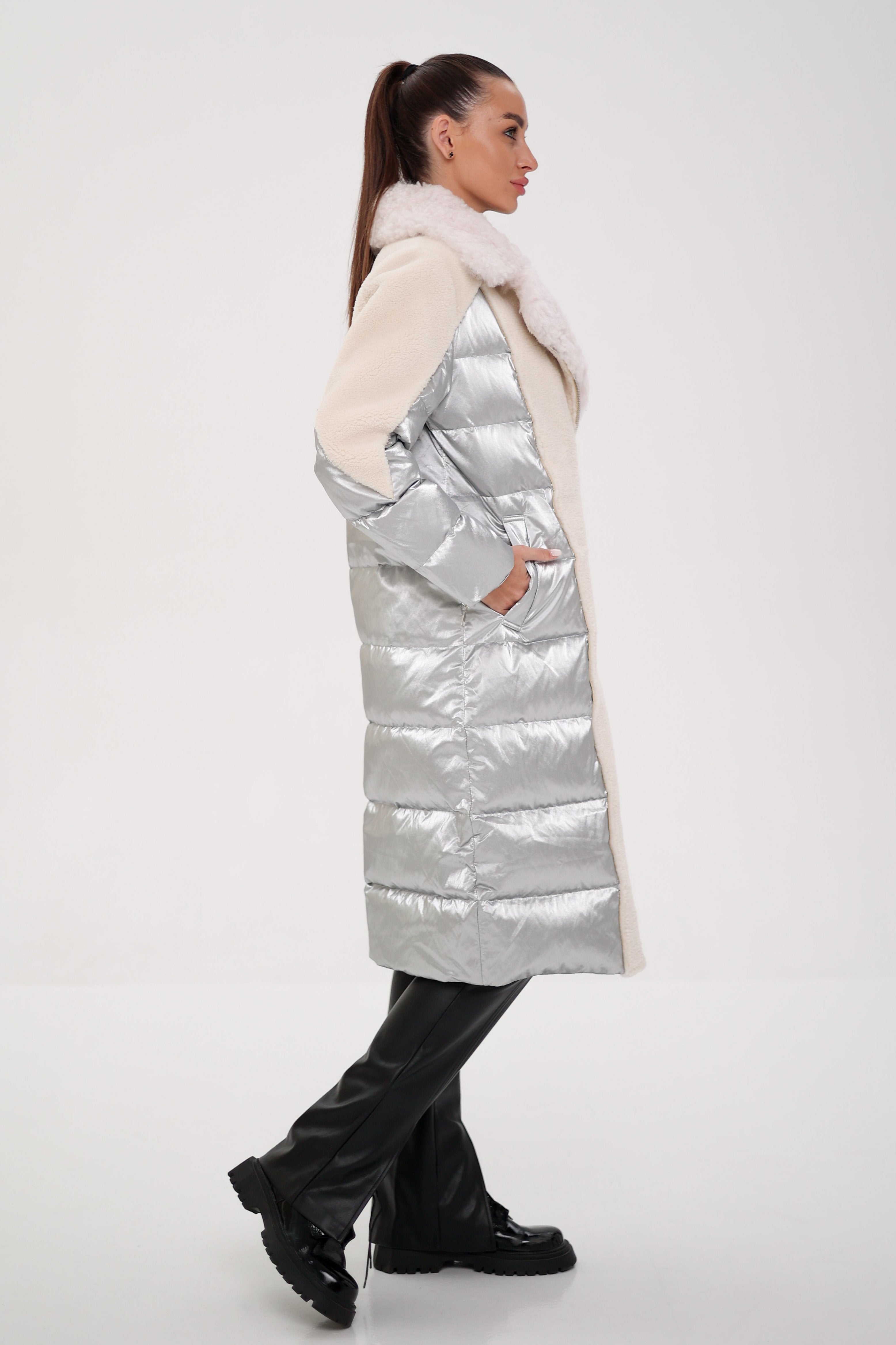 Kalgan Trim Down Long-line Coat