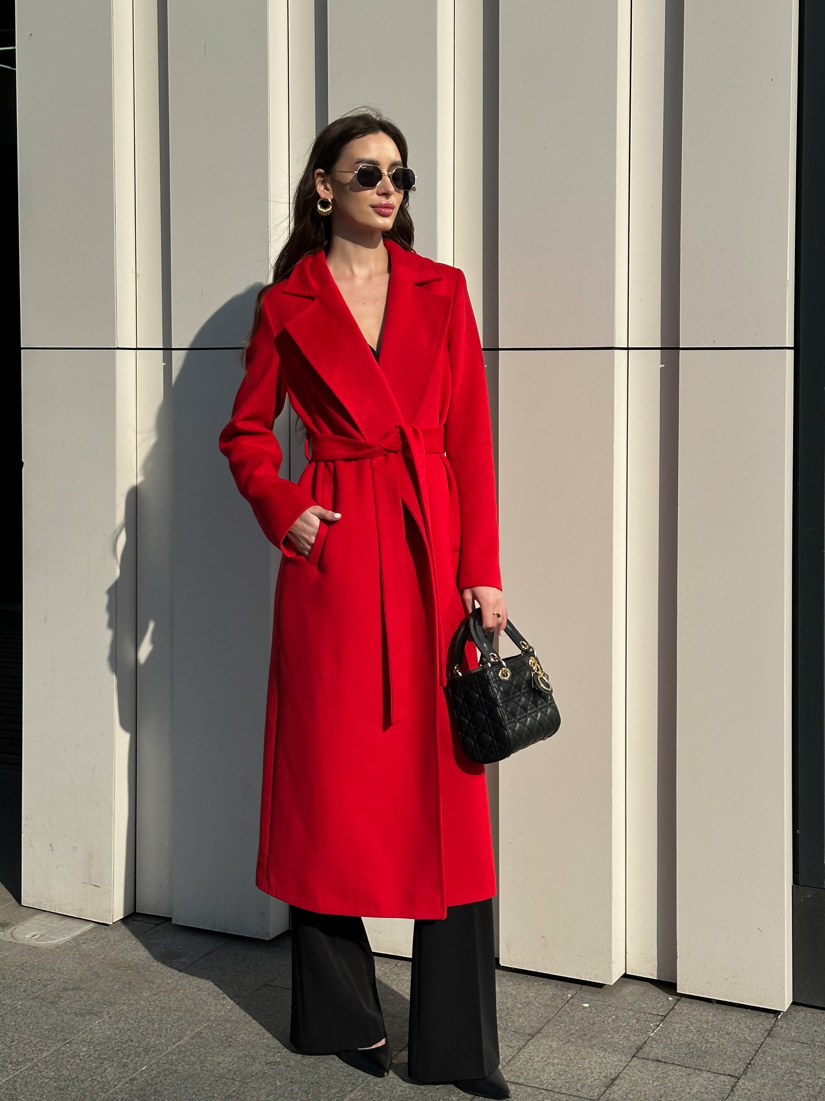 Astoria Classic Wraparound Wool Blend Overcoat