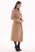 Camille Cashmere Blend Coat in Camel