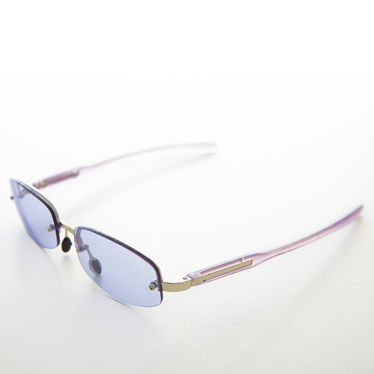 Colorful Rimless Lens Vintage Sunglass - Coral