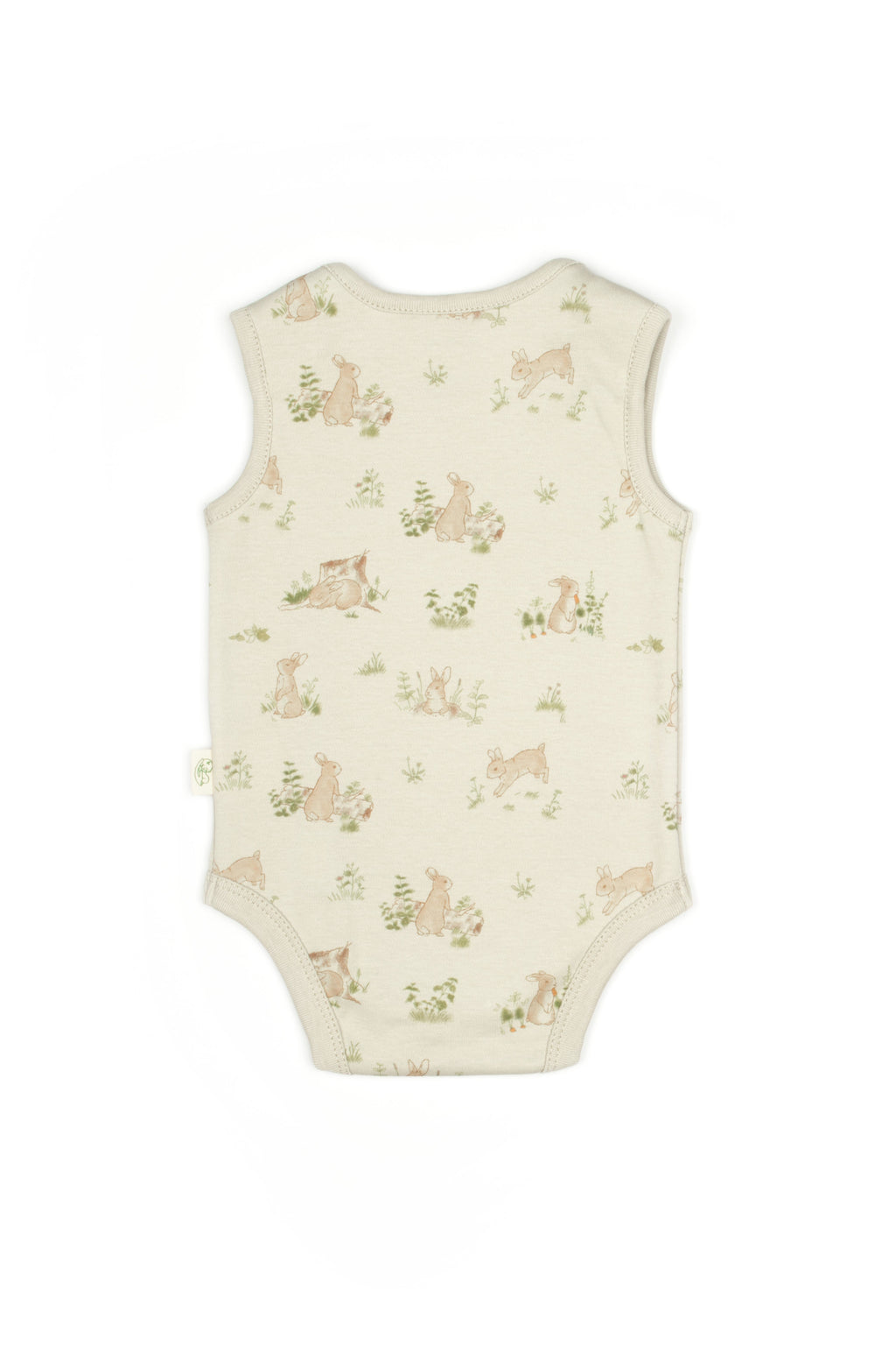 Bunny Sleeveless Bodysuit 100% Organic Cotton