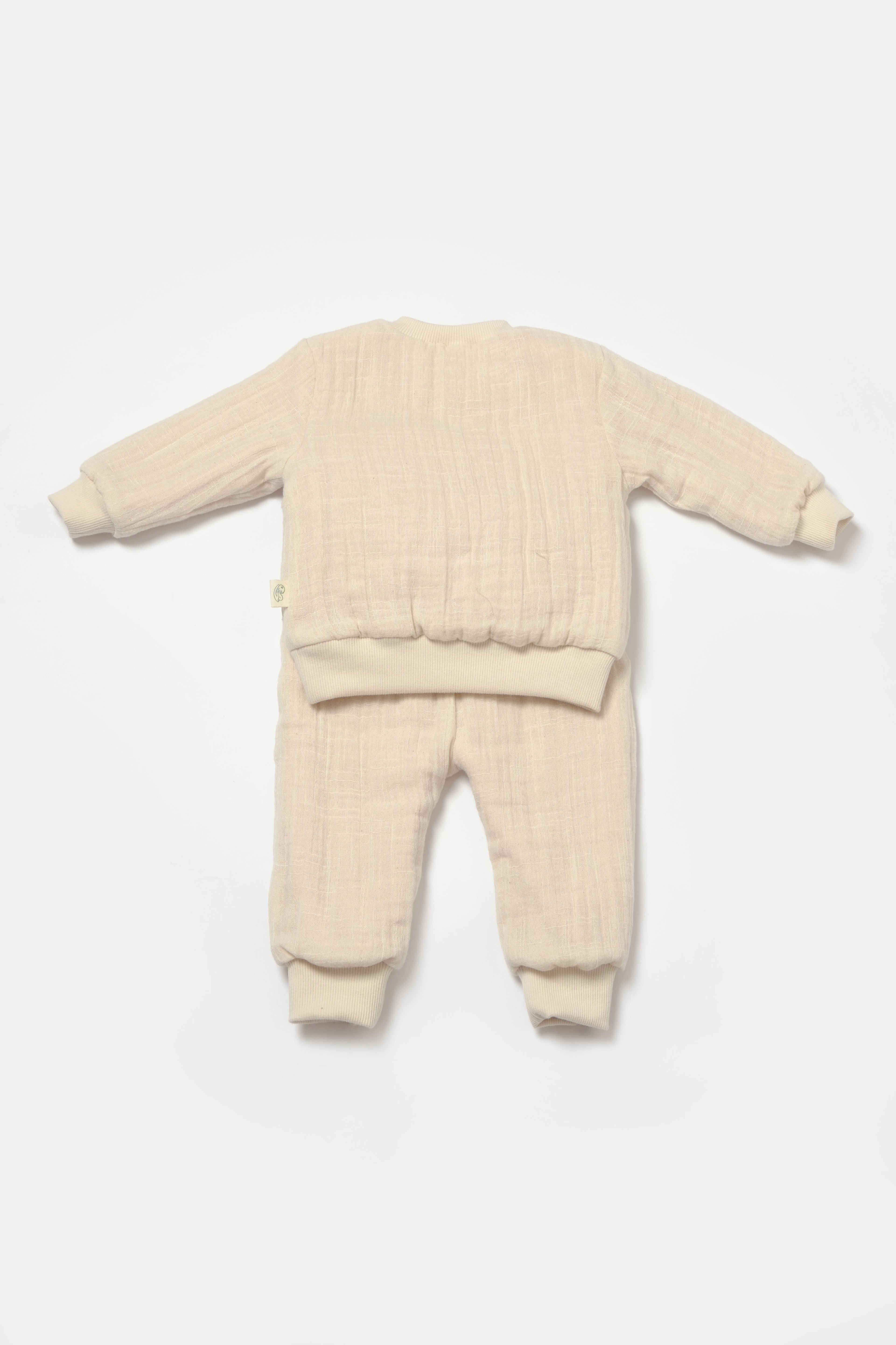 Muslin Stone Sherpa 2 Piece Set