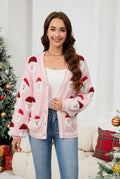 Casual Santa Claus Jacquard Cardigan Sweater | NCS