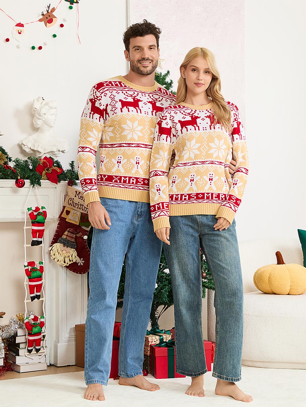 Christmas Reindeer Fair Isle Sweater | NCS