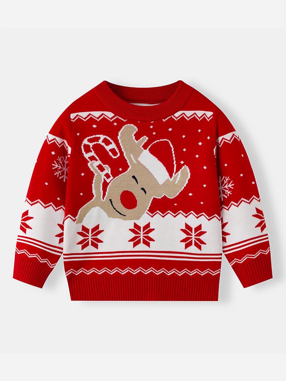 Christmas Reindeer Jacquard Family Matching Sweater | NCS
