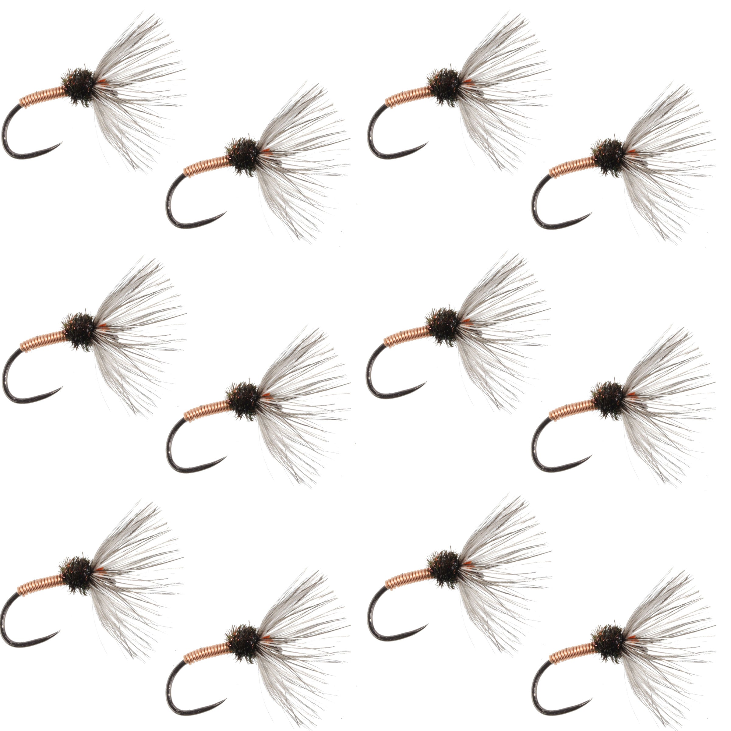 Copper Sakasa Kebari - 12 Tenkara Flies - Size 14