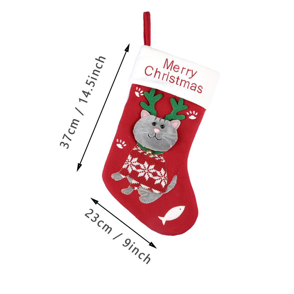 Cute Cat & Dog Christmas Stocking | NCS