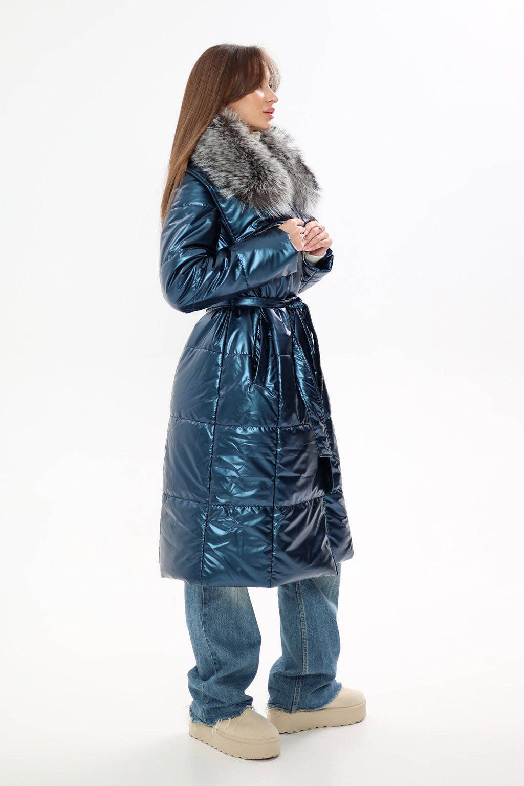 Genuine Silver Fox Fur Freudenberg Comfortemp® Coat
