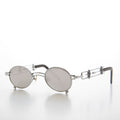 Small Oval Steampunk Vintage Sunglasses- Darius