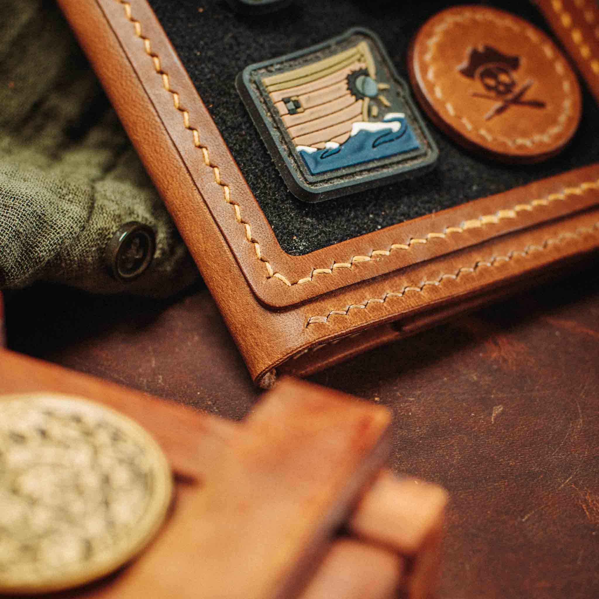 Passport Travel Wallet - Quartermaster v2 | Leather Velcro Organizer | Field Notes Holder