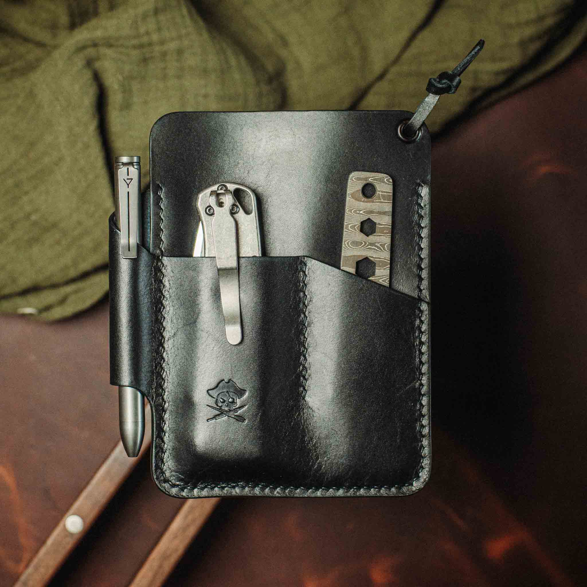 Large Pocket Organizer - First Mate Fatty | Leather Pocket Carrier | Multi-tool