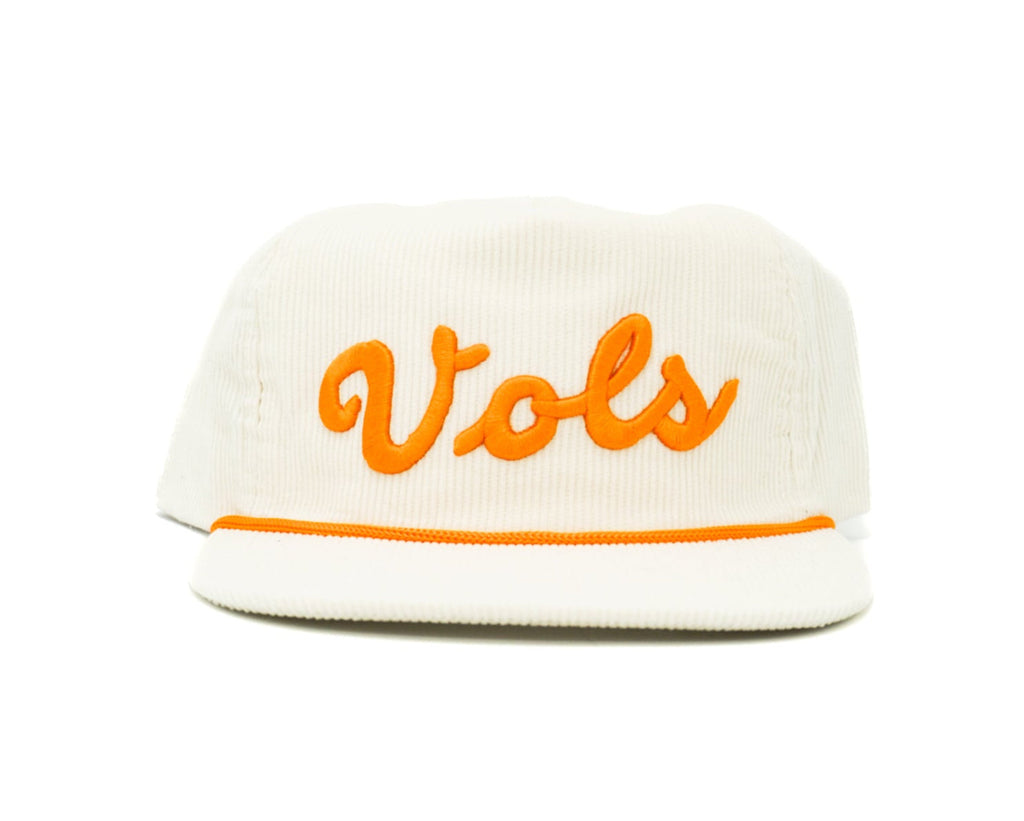 Corduroy White Vols Script