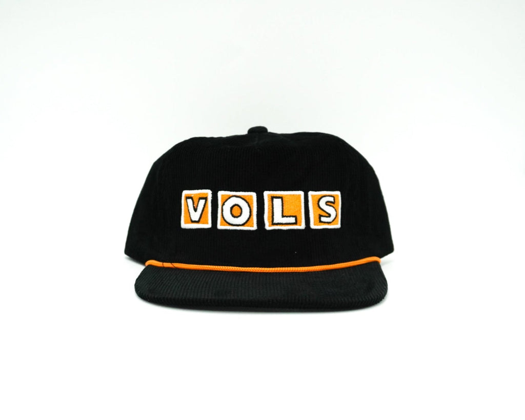 Corduroy Black VOLS Stadium Letters