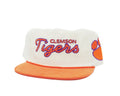 Corduroy White Clemson Cursive Tigers