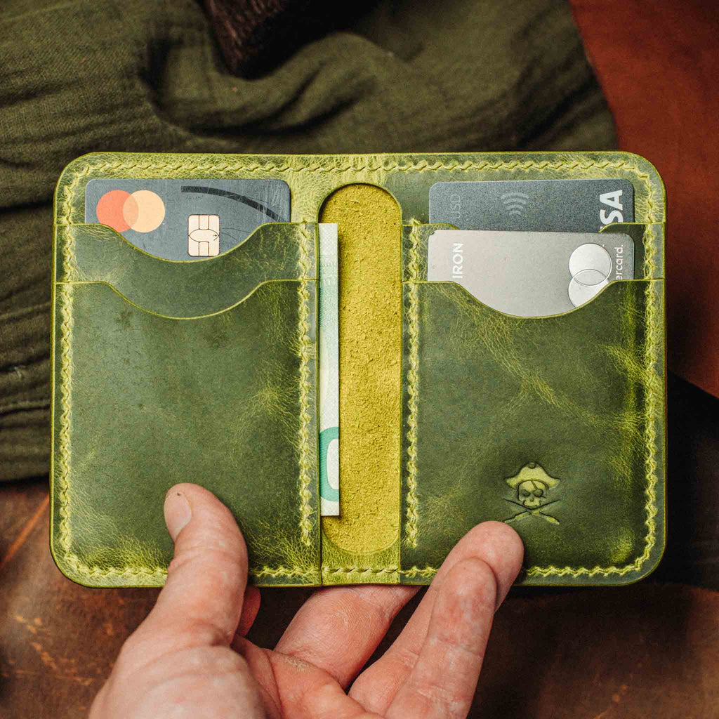Slim Bifold Wallet - Buccaneer | Minimalist Card Holder | Handcrafted EDC