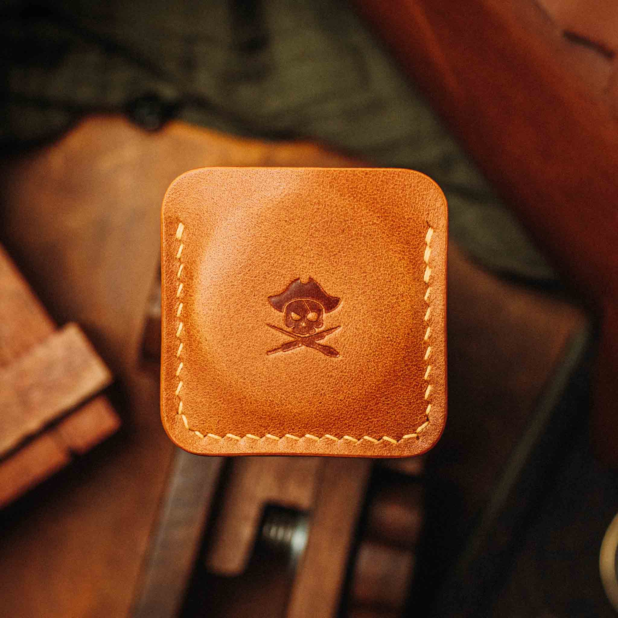 Challenge Coin Holder - Peso Pocket v3 | Leather Coin Case | Handcrafted EDC