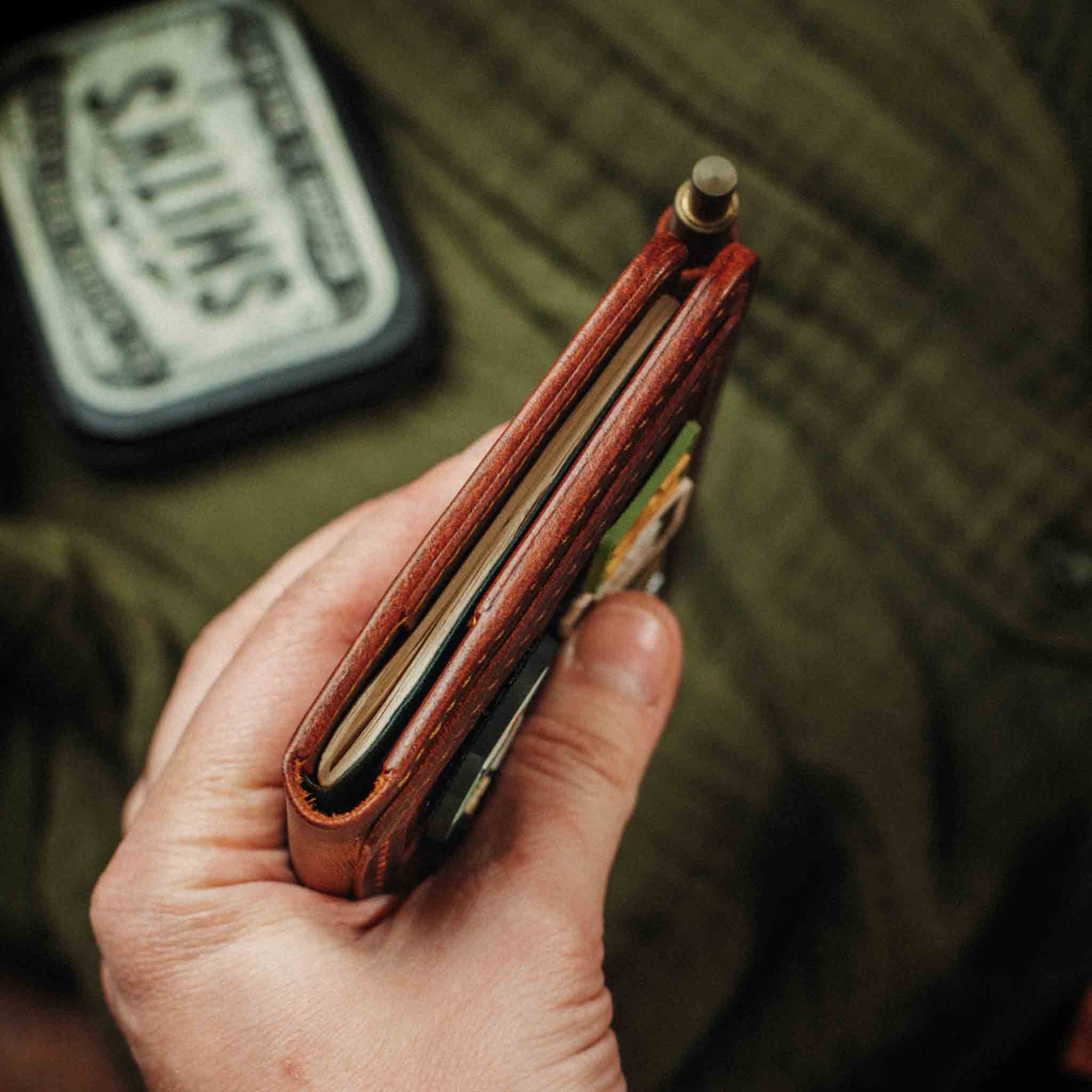 Passport Travel Wallet - Quartermaster v2 | Leather Velcro Organizer | Field Notes Holder