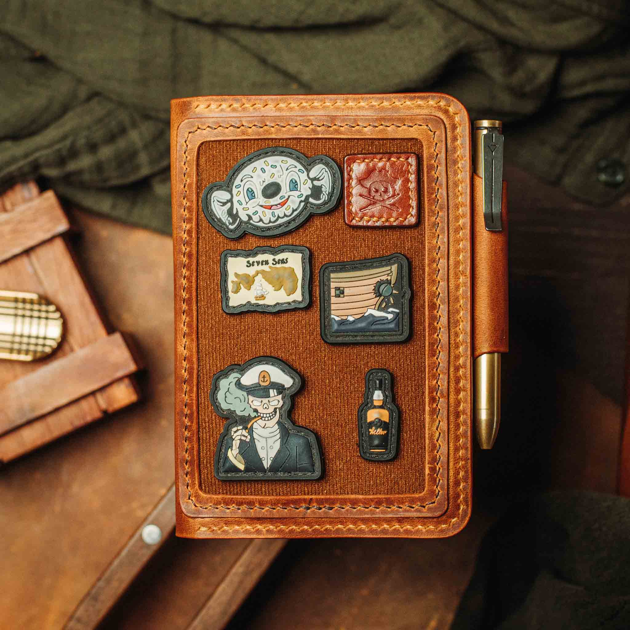 Passport Travel Wallet - Quartermaster v2 | Leather Velcro Organizer | Field Notes Holder