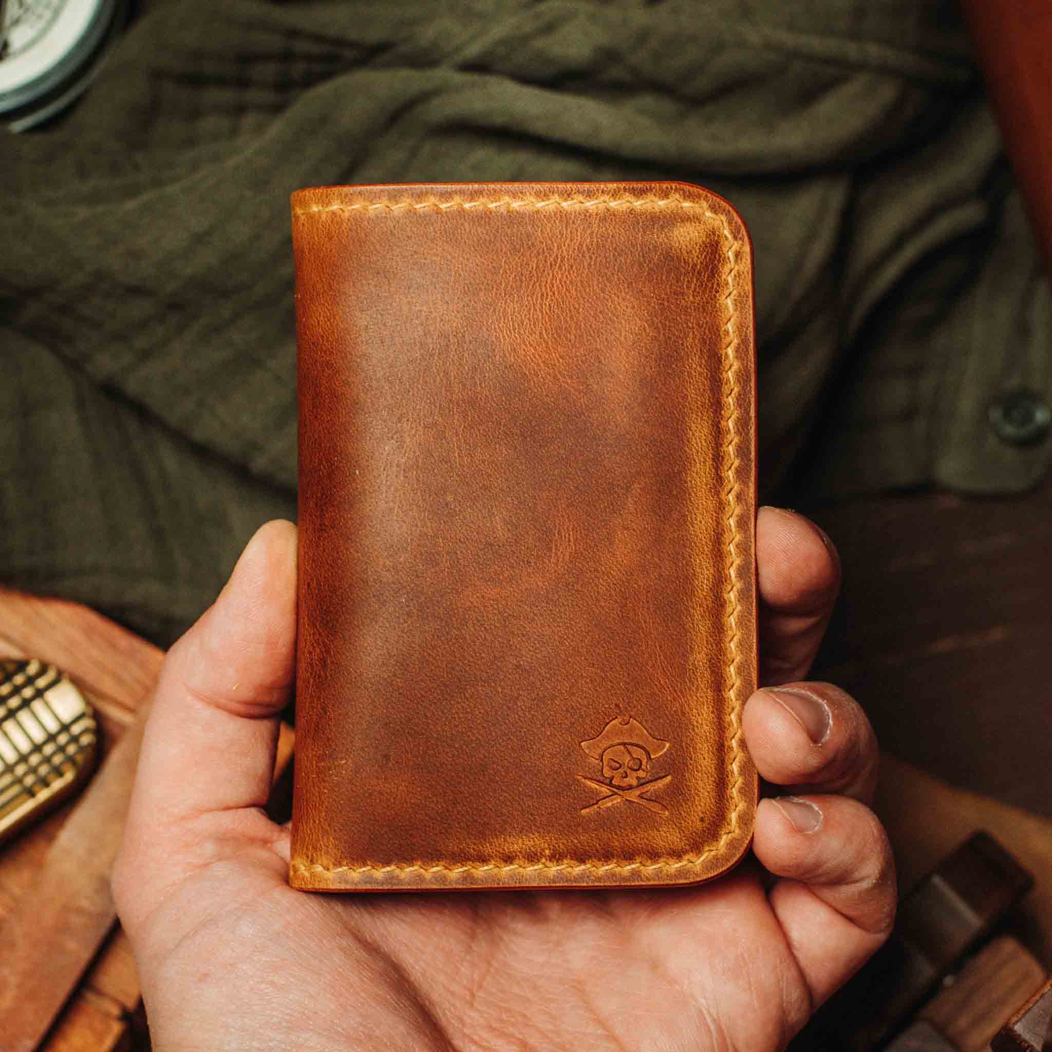 Slim Bifold Wallet - Buccaneer | Minimalist Card Holder | Handcrafted EDC