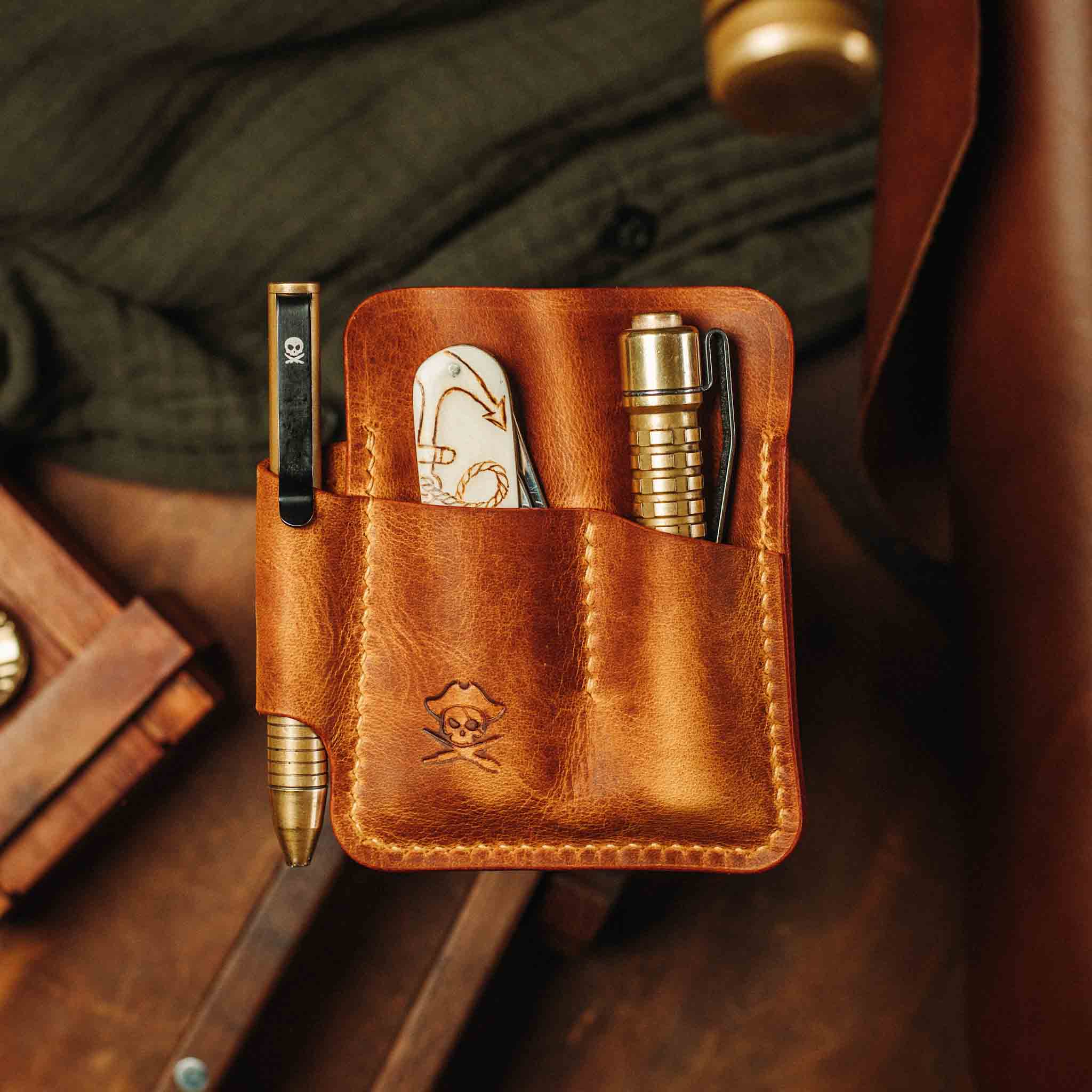 EDC Pocket Organizer - First Mate | Leather Pocket Carrier