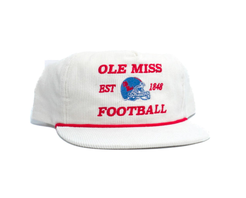 White Corduroy Ole Miss Football