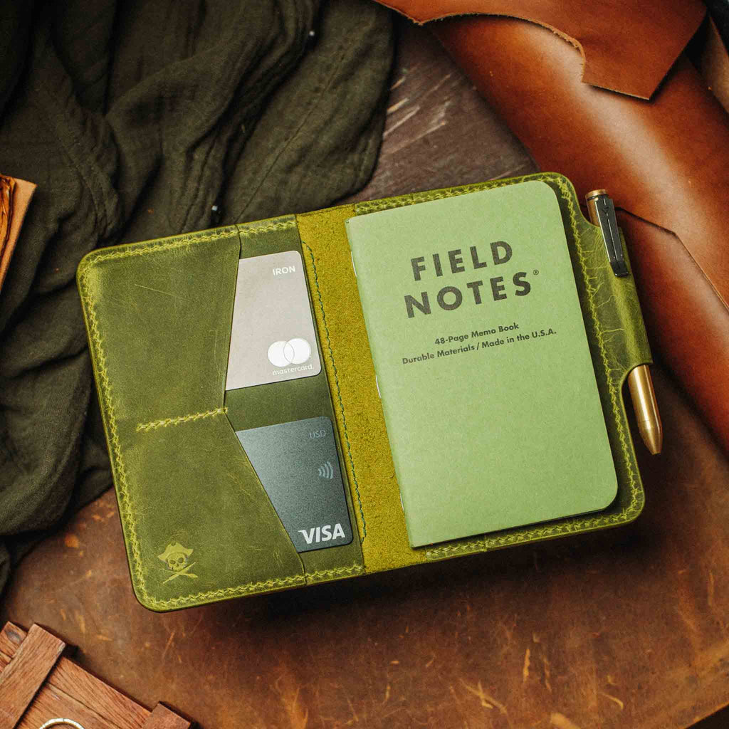 Passport Travel Wallet - Quartermaster v2 | Leather Velcro Organizer | Field Notes Holder