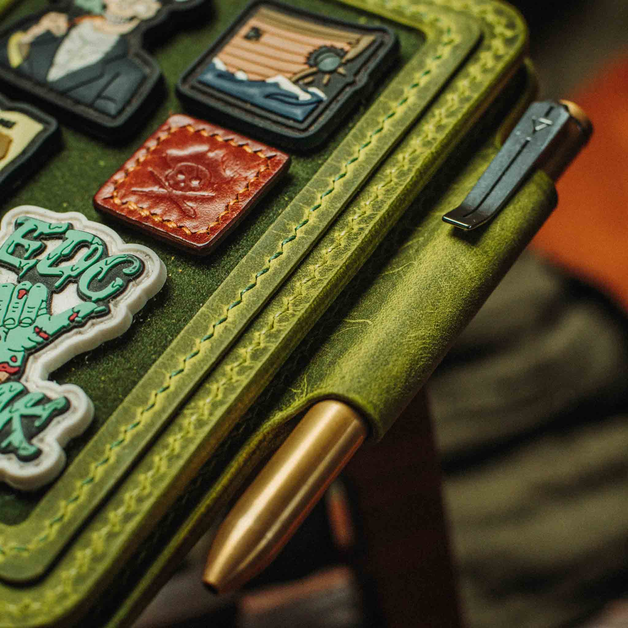 Passport Travel Wallet - Quartermaster v2 | Leather Velcro Organizer | Field Notes Holder