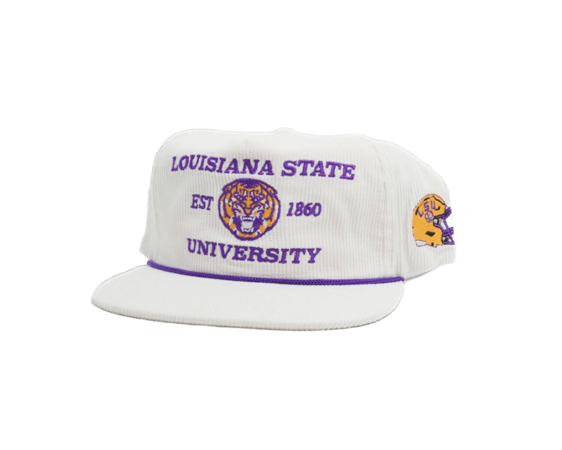 White Corduroy LSU Football
