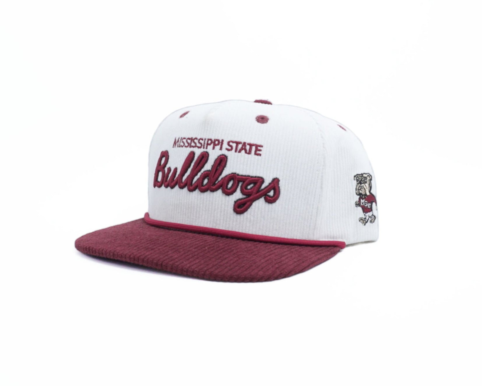 Mississippi State Cursive Bulldogs Corduroy Hat