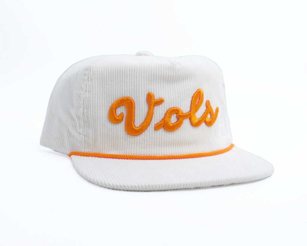 Corduroy White Vols Script