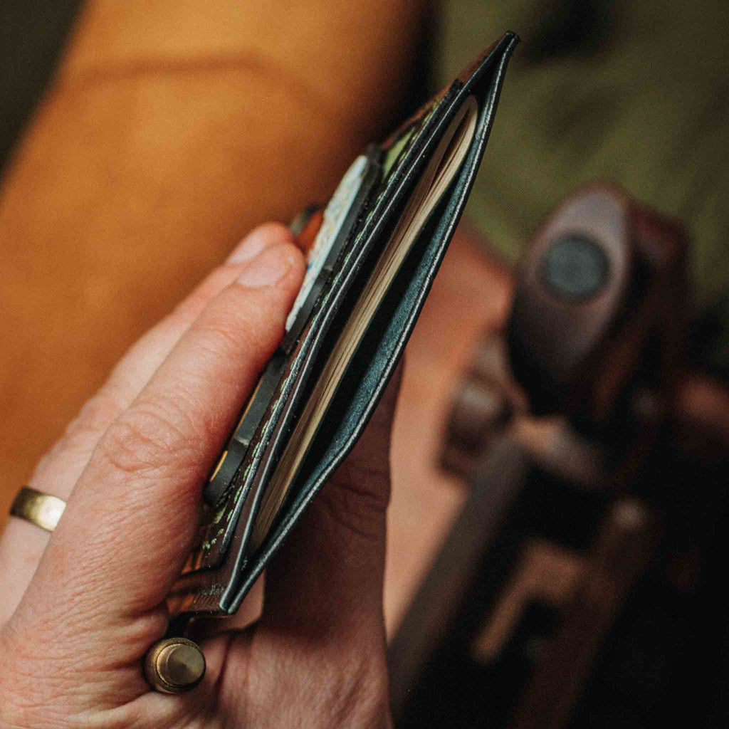 Velcro Journal Cover - Helmsman | Leather Field Notes Holder | Patch Display