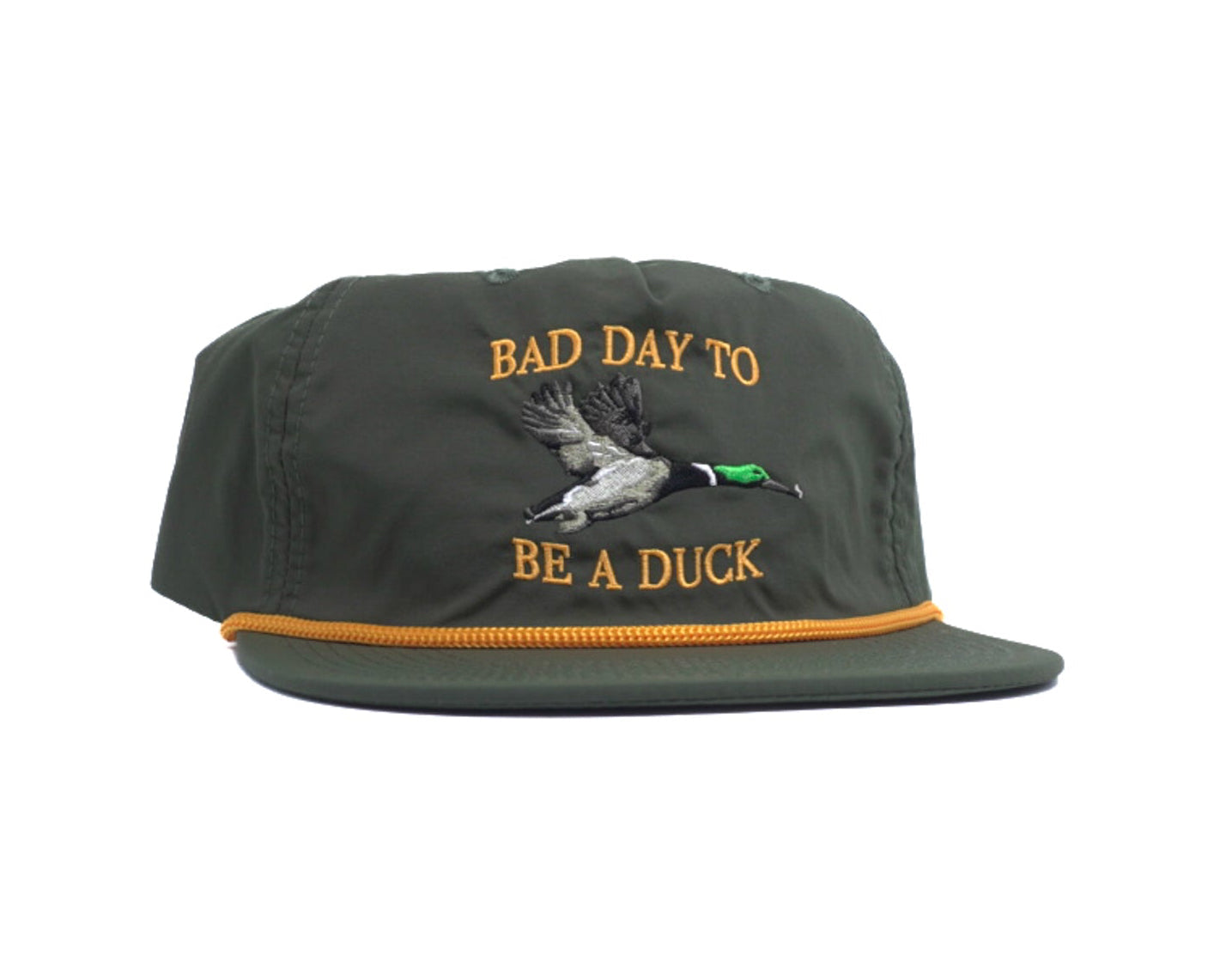 Bad Day To Be A Duck Green w/ Yellow Lettering