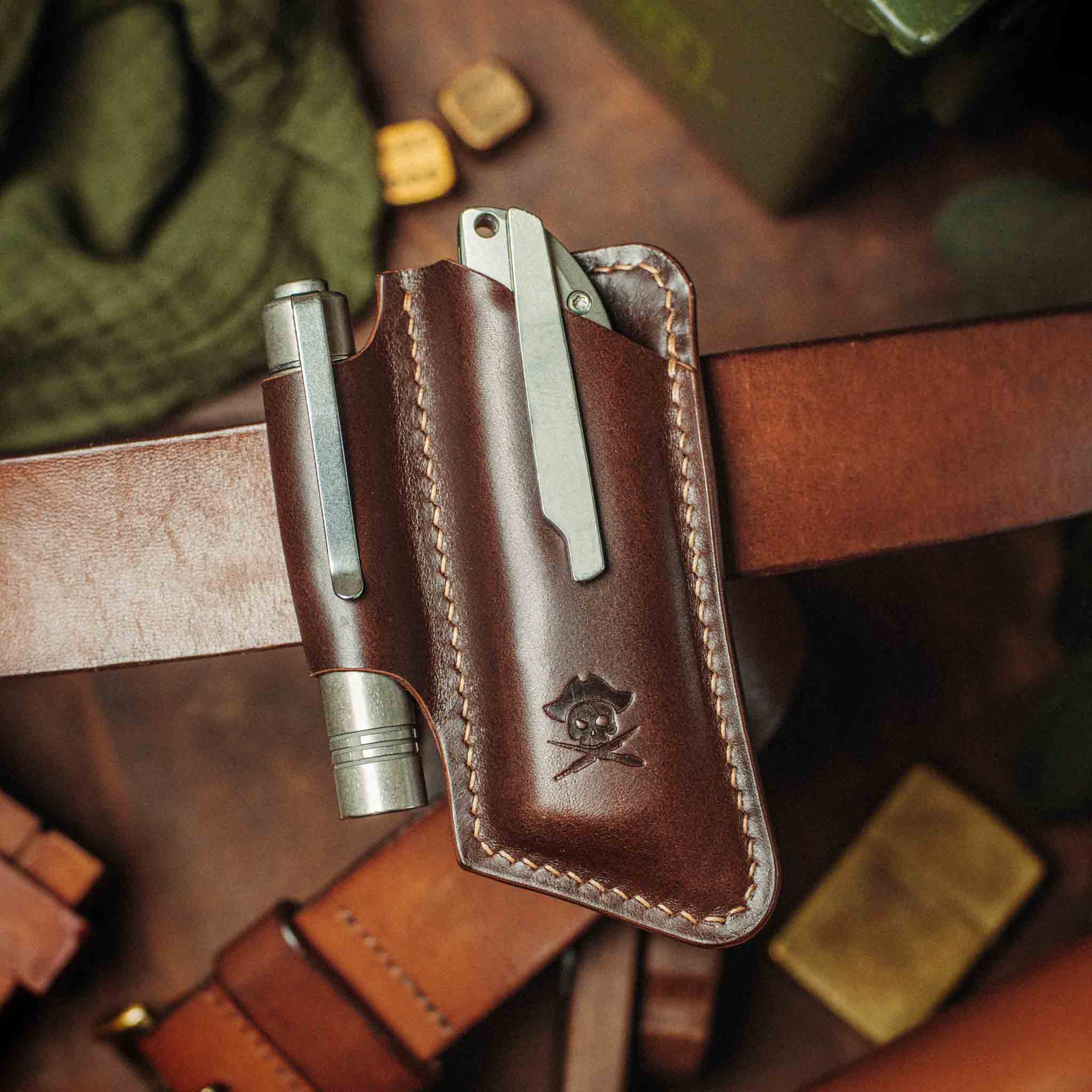 Belt Knife Sheath - Sailor v4 | Leather EDC | Knife Holder