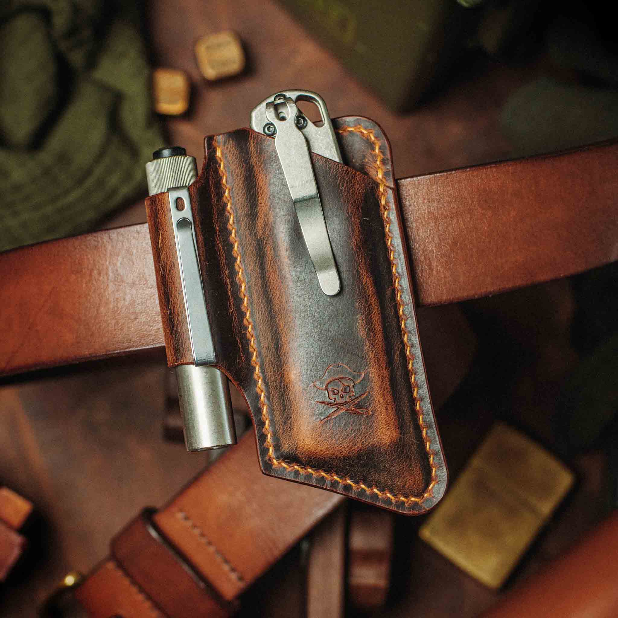 Belt Knife Sheath - Sailor v4 | Leather EDC | Knife Holder