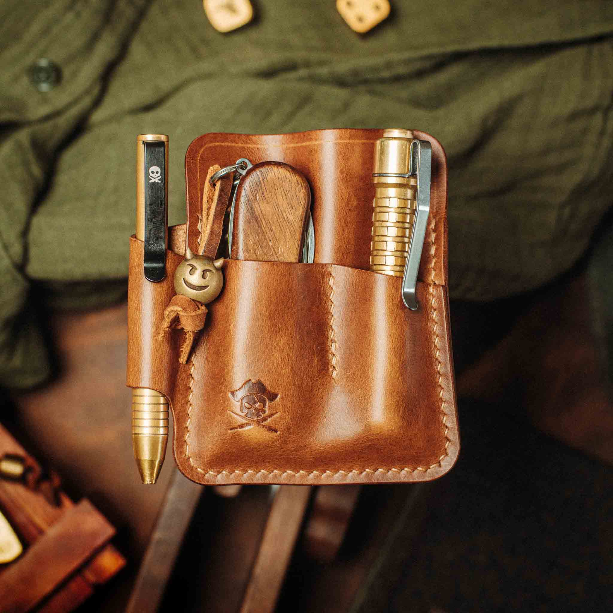 EDC Pocket Organizer - First Mate | Leather Pocket Carrier