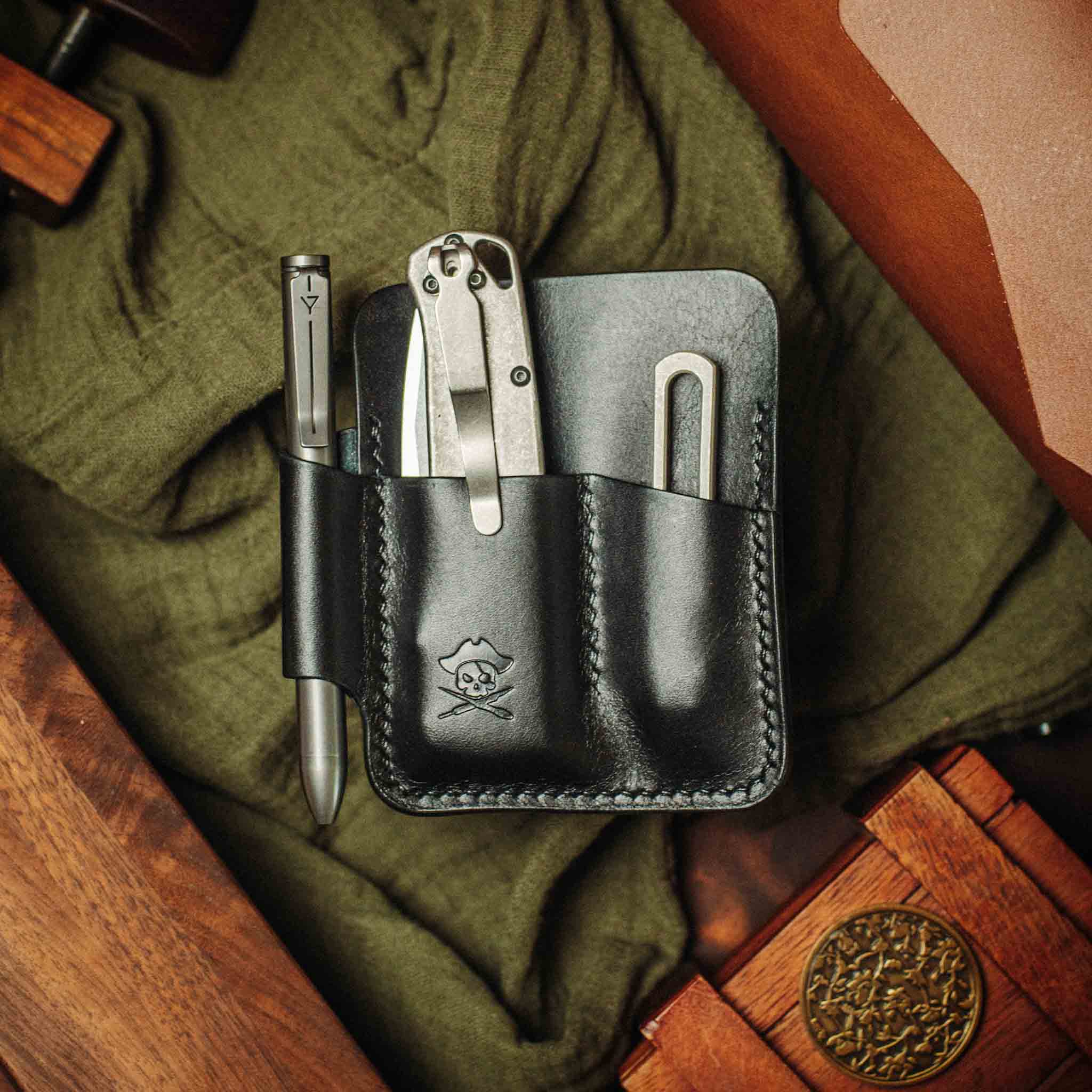 EDC Pocket Organizer - First Mate | Leather Pocket Carrier