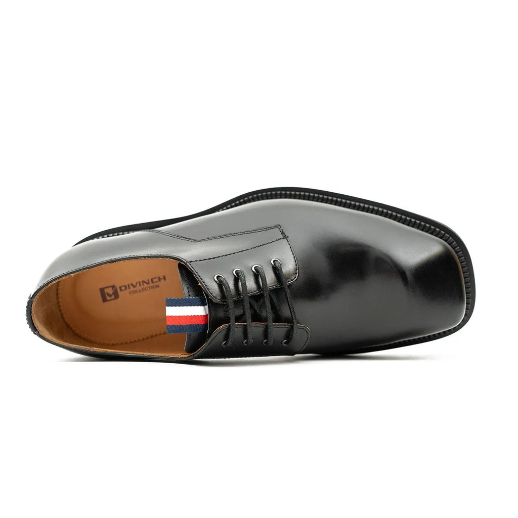 Derby Shoes Chunky 6cm heel boost Black