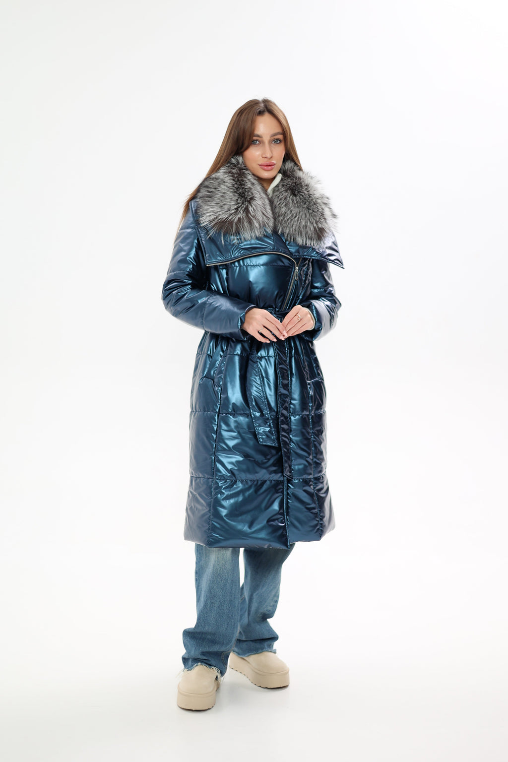 Genuine Silver Fox Fur Freudenberg Comfortemp® Coat