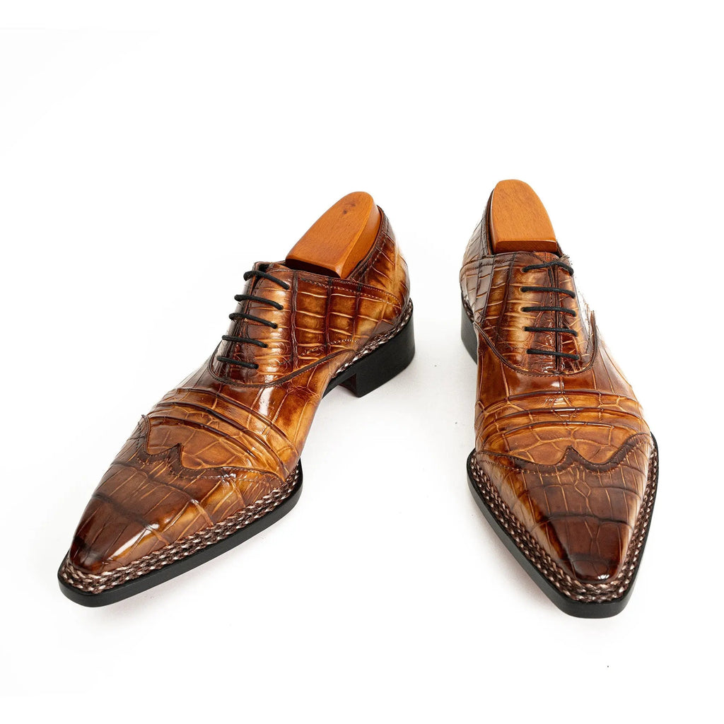 Exotic Nile Crocodile Norwegian Oxford 8001 Brown