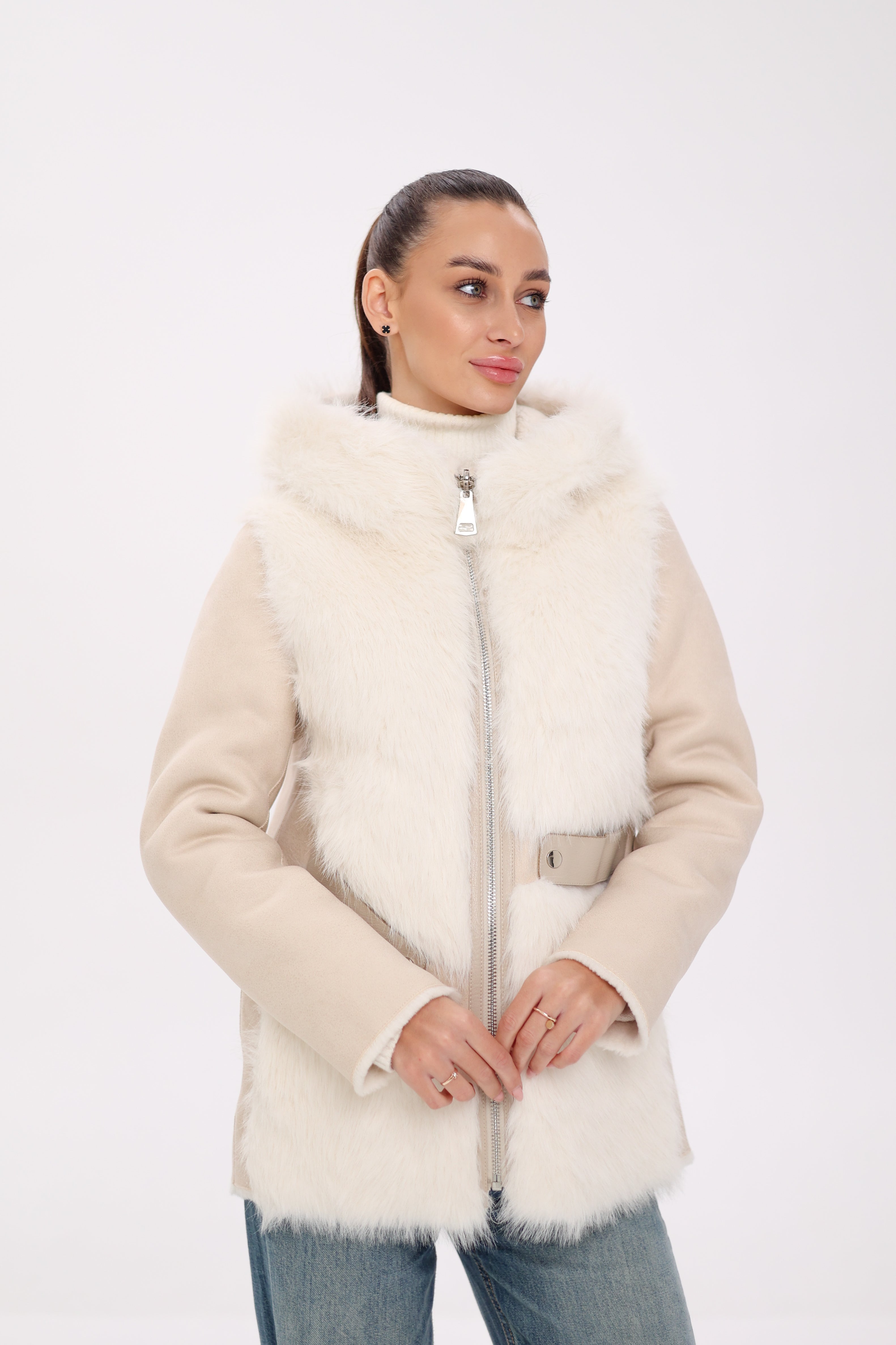 Pre-Order. Re-Stock Ships November 18. ⇆ Reversible Hooded Wool Blend Jacket